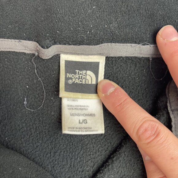 Vintage The North Face Jacket Men's Large  Fleece Full Zip TNF Black - Picture 3 of 13